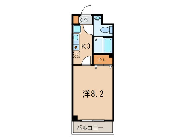 カリエンテ三宮の物件間取画像